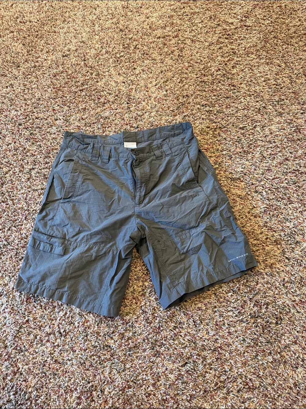 Men's Columbia PFG Lightweight Gray Outdoor Shorts